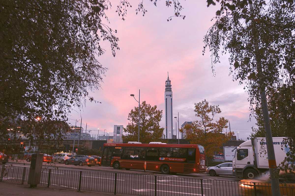 The 'rush hour' sunrise, Birmingham (October 2018)